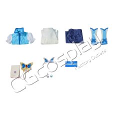 画像5: Yes!プリキュア5GoGo!　水無月かれん(キュアアクア)　コスプレ衣装 (5)
