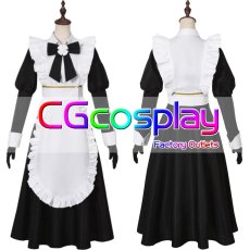 画像1: ブルーアーカイブ　花岡ユズ(メイド)　コスプレ衣装 (1)