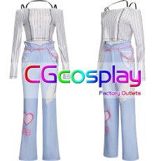 画像1: プロジェクトセカイ カラフルステージ！ feat. 初音ミク　桐谷遥　Innocent Streamer　生意気な後輩！　Chase my IDEAL IDOL！　コスプレ衣装 (1)