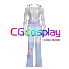 画像2: プロジェクトセカイ カラフルステージ！ feat. 初音ミク　桐谷遥　Innocent Streamer　生意気な後輩！　Chase my IDEAL IDOL！　コスプレ衣装 (2)