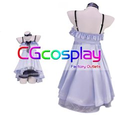 画像1: バーチャルYouTuber　Vtuber　Nerissa Ravencroft(ネリッサ・レイヴンクロフト)　ルームウェア　コスプレ衣装 (1)