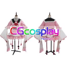 画像1: バーチャルYouTuber　VTuber　百鬼あやめ　和風メイド衣装　コスプレ衣装 (1)