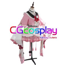 画像3: バーチャルYouTuber　VTuber　百鬼あやめ　和風メイド衣装　コスプレ衣装 (3)