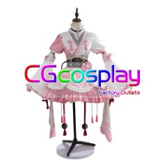 画像5: バーチャルYouTuber　VTuber　百鬼あやめ　和風メイド衣装　コスプレ衣装 (5)
