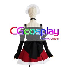 画像4: この素晴らしい世界に爆焔を!　めぐみん　バイト服　コスプレ衣装 (4)