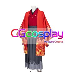 画像2: 鬼滅の刃　煉獄杏寿郎　京まふ　和装　コスプレ衣装 (2)