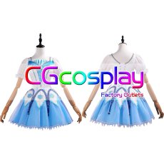 画像1: ラブライブ！サンシャイン!!　Aqours　黒澤ダイヤ　みんな大好き　WATER BLUE NEW WORLD　覚醒後　コスプレ衣装 (1)