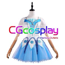 画像2: ラブライブ！サンシャイン!!　Aqours　黒澤ダイヤ　みんな大好き　WATER BLUE NEW WORLD　覚醒後　コスプレ衣装 (2)