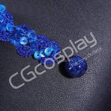画像8: ラブライブ！サンシャイン!!　Aqours　黒澤ダイヤ　みんな大好き　WATER BLUE NEW WORLD　覚醒後　コスプレ衣装 (8)