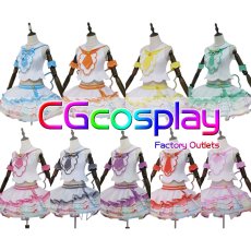 画像1: ラブライブ！サンシャイン!!　Aqours　ナインウェイブドルフィン　渡辺曜　高海千歌　国木田花丸　黒澤ダイヤ　黒澤ルビィ　津島善子　松浦果南　小原鞠莉　桜内梨子　コスプレ衣装 (1)