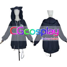 画像1: バーチャルYouTuber　VTuber　小清水透　猫耳パーカー　コスプレ衣装 (1)
