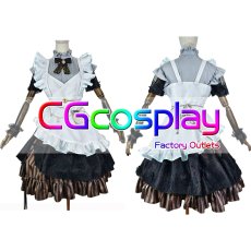 画像1: バーチャルYouTuber　VTuber　風真いろは　和メイド衣装　コスプレ衣装 (1)
