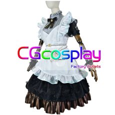 画像3: バーチャルYouTuber　VTuber　風真いろは　和メイド衣装　コスプレ衣装 (3)