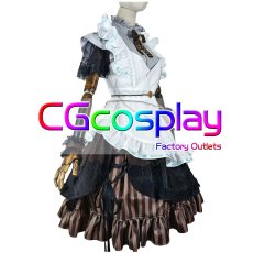 画像4: バーチャルYouTuber　VTuber　風真いろは　和メイド衣装　コスプレ衣装 (4)