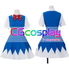 画像1: 東方Project　チルノ　コスプレ衣装 (1)