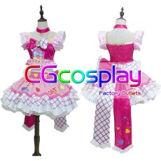 画像1: アイカツスターズ!　虹野ゆめ　ガーリーアイランド　コスプレ衣装 (1)