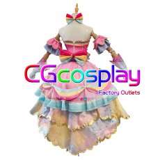 画像3: アイカツスターズ!　虹野ゆめ　レインボーエトワールコーデ　コスプレ衣装 (3)
