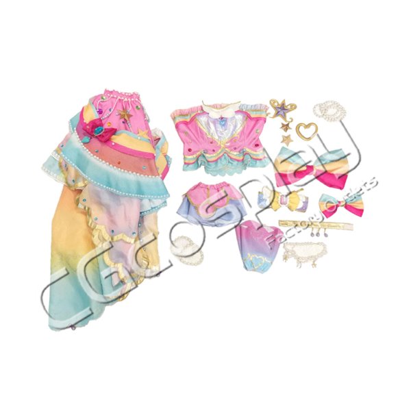 アイカツスターズ! 虹野ゆめ レインボーエトワールコーデ コスプレ衣装