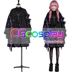 画像1: バーチャルYouTuber　Vtuber　鷹嶺ルイ　ラプルイおそろいゴシック衣装　コスプレ衣装 (1)