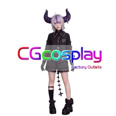 画像6: バーチャルYouTuber　Vtuber　ラプラス・ダークネス（La+ Darknesss）　ラプルイおそろいゴシック衣装　コスプレ衣装 (6)