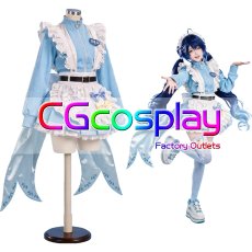 画像1: バーチャルYouTuber　VTuber　天宮こころ　ジャージメイド　コスプレ衣装 (1)
