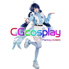 画像4: バーチャルYouTuber　VTuber　天宮こころ　ジャージメイド　コスプレ衣装 (4)