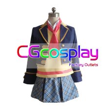 画像1: プリパラ　緑風ふわり　パプリカ学園中等部冬制服　　コスプレ衣装 (1)