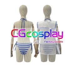 画像4: ブルーアーカイブ　和楽チセ　水着　コスプレ衣装 (4)