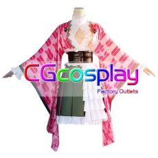 画像1: 鬼滅の刃　甘露寺蜜璃　伍周年記念祭　コスプレ衣装 (1)