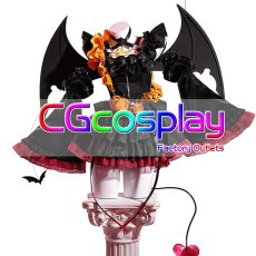 画像1: VOCALOID　重音テト　ハロウィン　コスプレ衣装　翼飾り追加可 (1)