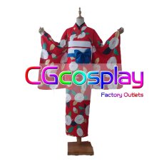 画像1: バーチャルYouTuber　VTuber　戌亥とこ　冬衣装 (着物)　コスプレ衣装 (1)