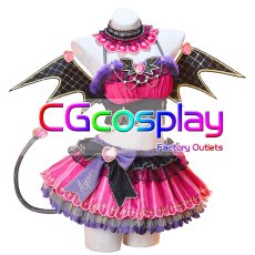 画像1: ラブライブ！サンシャイン!!　津島善子　小悪魔編 堕天使コーディネート　コスプレ衣装 (1)