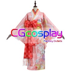 画像1: 魔法少女まどか☆マギカ　鹿目まどか　晴着ver.　コスプレ衣装 (1)