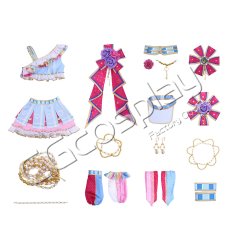 画像4: アイカツ!　霧矢あおい　きらきらチアガール　コスプレ衣装 (4)