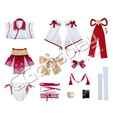 画像6: バーチャルYouTuber　Vtuber　さくらみこ　巫女衣装　コスプレ衣装 (6)