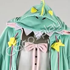 画像2: バーチャルYouTuber　VTuber　角巻わため　恐竜パジャマ　コスプレ衣装 (2)