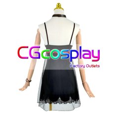 画像2: バーチャルYouTuber　VTuber　森美声　ネグリジェ衣装　コスプレ衣装 (2)