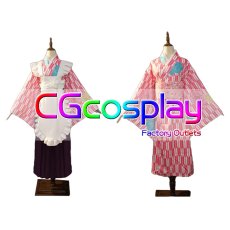 画像3: ぼっち・ざ・ろっく!　後藤ひとり　神明の少女　和メイド　コスプレ衣装 (3)