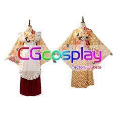 画像3: ぼっち・ざ・ろっく!　伊地知虹夏　神明の少女　和メイド　コスプレ衣装 (3)