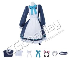 画像5: ブルーアーカイブ　才羽ミドリ　才羽モモイ　メイド　コスプレ衣装 (5)