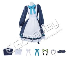画像6: ブルーアーカイブ　才羽ミドリ　才羽モモイ　メイド　コスプレ衣装 (6)