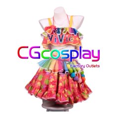 画像1: アイカツ!　夏樹みく　サマーデイミラクル　コスプレ衣装 (1)