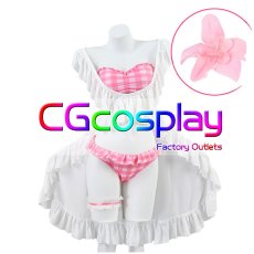 画像3: アークナイツ　エイヤフィヤトラ　水着　夏の花弁FA018　コスプレ衣装 (3)