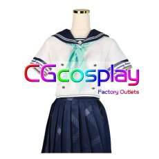 画像1: バーチャルYouTuber　VTuber　風真いろは　セーラー服　コスプレ衣装 (1)