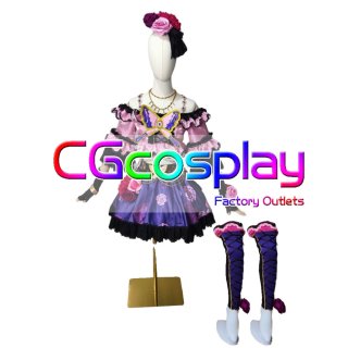 アイカツ 紫吹蘭 衣装、ウィッグ 新品、未使用 三分妄想 アイカツ