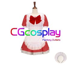 画像1: 魔法少女まどか☆マギカ　佐倉杏子　メイド服　コスプレ衣装 (1)