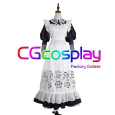 画像1: バーチャルYouTuber　VTuber　オーロ・クロニー　メイド衣装　コスプレ衣装 (1)