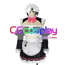 画像1: ブルーアーカイブ　黒舘ハルナ　メイド　コスプレ衣装 (1)