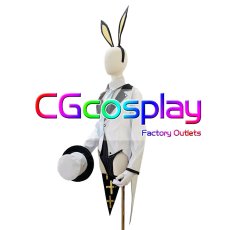 画像1: ブルーアーカイブ　黒崎コユキ　バニーガール　コスプレ衣装 (1)