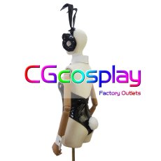 画像1: アズールレーン　ヒンデンブルク　バニーガール　コスプレ衣装 (1)